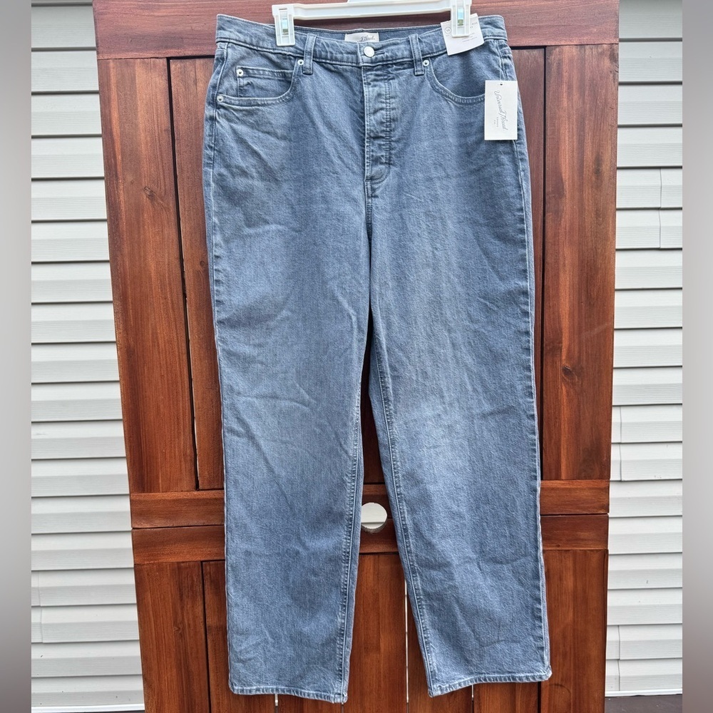 Universal Thread High Rise Straight Blue Jeans Size 14R, NWT - Picture 9 of 9